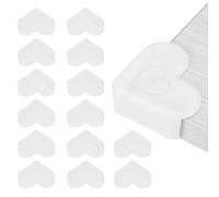 sourcing map Corner Protectors, 24 Pcs Table Corner Protectors, Furniture Corner Guard and Edges Safety Bumpers for Table Edges and Sharp Corners (Heart-shaped, White)