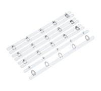 sourcing map Corset Busk 12 Inch, 4 Pairs Spring Steel Boning Support, White Metal Sewing Buttons with 6 Silver Hook & Eye Closure for Women Garment, Wedding Party Dress Corset, 0.8 Width