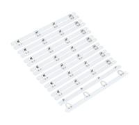 sourcing map Corset Busk 9 Inch, 8 Pairs Spring Steel Boning Support, White Metal Sewing Buttons with 5 Silver Hook & Eye Closure for Women Garment, Wedding Party Dress Corset, 0.5 Width