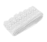 sourcing map Cotton Lace Trim Vintage Crochet 3inch x 3yard Bleach Stretch Lace Edge Ribbon for DIY Scrapbooking Clothes Curtain Slipcover Fabric