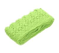 sourcing map Cotton Lace Trim Vintage Crochet 3inch x 3yard Fruit Green Stretch Lace Edge Ribbon for DIY Scrapbooking Clothes Curtain Slipcover Fabric