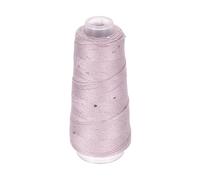 sourcing map Cotton Silk Yarn Mercerized Cotton Silk Blend Sparkly Yarn with Sequins, 6-Ply Metallic Knitting and Crochet Thread for Hand Knitting Crocheting DIY Craft, 50g (Light Purple)