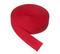 sourcing map Cotton Twill Tape, 1-1/4 Inch 5 Yards Cotton Ribbon Bias Binding Tape Trim Webbing Straps for Sewing DIY Crafts Gift Wrapping, Red