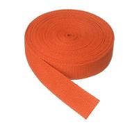 sourcing map Cotton Twill Tape, 2.5cm x 9.2M Cotton Ribbon Bias Binding Tape Trim Webbing Straps for Sewing DIY Crafts Gift Wrapping, Orange