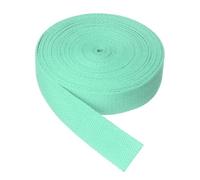 sourcing map Cotton Twill Tape, 3.2cm x 4.6M Cotton Ribbon Bias Binding Tape Trim Webbing Straps for Sewing DIY Crafts Gift Wrapping, Water Green