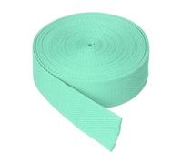 sourcing map Cotton Twill Tape, 3.8cm x 4.6M Cotton Ribbon Bias Binding Tape Trim Webbing Straps for Sewing DIY Crafts Gift Wrapping, Water Green