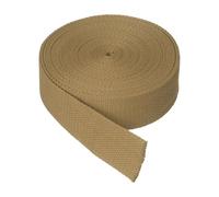 sourcing map Cotton Twill Tape, 3.8cm x 9.2M Cotton Ribbon Bias Binding Tape Trim Webbing Straps for Sewing DIY Crafts Gift Wrapping, Khaki