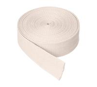 sourcing map Cotton Twill Tape, 3.8cm x 9.2M Cotton Ribbon Bias Binding Tape Trim Webbing Straps for Sewing DIY Crafts Gift Wrapping, Beige