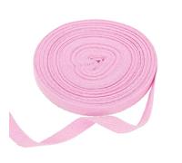 sourcing map Cotton Twill Tape Ribbon 10mm x 10 Meters Herringbone Webbing Tape Roll Bias Binding Tape for DIY Crafts Sewing Gift Wrapping, Light Pink