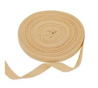 sourcing map Cotton Twill Tape Ribbon 10mm x 10 Meters Herringbone Webbing Tape Roll Bias Binding Tape for DIY Crafts Sewing Gift Wrapping, Light Brown
