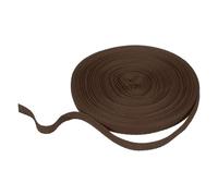 sourcing map Cotton Twill Tape Ribbon 10mm x 21 Meters Herringbone Webbing Tape Roll Bias Binding Tape for DIY Crafts Sewing Gift Wrapping, Dark Brown