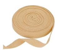 sourcing map Cotton Twill Tape Ribbon 15mm x 10 Meters Herringbone Webbing Tape Roll Bias Binding Tape for DIY Crafts Sewing Gift Wrapping, Light Brown