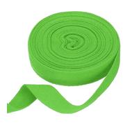 sourcing map Cotton Twill Tape Ribbon 20mm x 10 Meters Herringbone Webbing Tape Roll Bias Binding Tape for DIY Crafts Sewing Gift Wrapping, Bright Green
