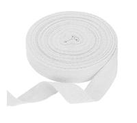 sourcing map Cotton Twill Tape Ribbon 20mm x 10 Meters Herringbone Webbing Tape Roll Bias Binding Tape for DIY Crafts Sewing Gift Wrapping, White