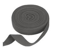 sourcing map Cotton Twill Tape Ribbon 20mm x 10 Meters Herringbone Webbing Tape Roll Bias Binding Tape for DIY Crafts Sewing Gift Wrapping, Dark Gray