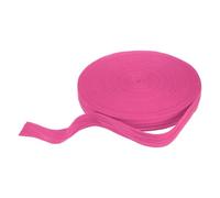 sourcing map Cotton Twill Tape Ribbon 25cm x 45 Meters Herringbone Webbing Tape Roll Bias Binding Tape for DIY Crafts Sewing Gift Wrapping, Rose Red