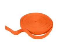 sourcing map Cotton Twill Tape Ribbon 25mm x 21 Meters Herringbone Webbing Tape Roll Bias Binding Tape for DIY Crafts Sewing Gift Wrapping, Orange