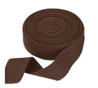 sourcing map Cotton Twill Tape Ribbon 30mm x 10 Meters Herringbone Webbing Tape Roll Bias Binding Tape for DIY Crafts Sewing Gift Wrapping, Dark Brown