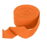 sourcing map Cotton Twill Tape Ribbon 50mm x 10 Meters Herringbone Webbing Tape Roll Bias Binding Tape for DIY Crafts Sewing Gift Wrapping, Orange