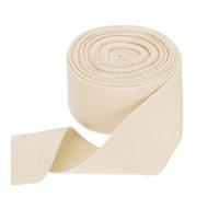 sourcing map Cotton Twill Tape Ribbon 50mm x 10 Meters Herringbone Webbing Tape Roll Bias Binding Tape for DIY Crafts Sewing Gift Wrapping, Beige