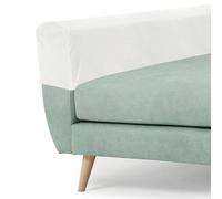 sourcing map Couch Arm Cover, Stretch Sofa Armrest Cover with Twist Nails Scratch-Resistant Furniture Protector for Sofas Chairs, White