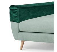 sourcing map Couch Arm Cover, Stretch Sofa Armrest Cover with Twist Nails Scratch-Resistant Furniture Protector for Sofas Chairs, Green