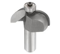 sourcing map Cove Router Bit 1/2" Shank 1-5/8" Dia 25/32" Cutting Height Radius Raised Panel Bit Edge Forming for DIY Woodworking, Silver