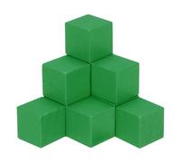 sourcing map Crafts Wooden Cube 50 Pcs 1cm Square Green Natural Solid Wood Crafts Blocks for DIY Projects, Puzzle Making, Letters, and Stamps for Home Decoration