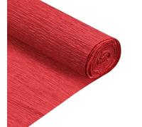 sourcing map Crepe Paper Roll 5 ft Long 20 Inch Wide for Wedding Ceremony Various Large Festivals Decoration, Red Pack of 2