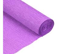 sourcing map Crepe Paper Roll 5 ft Long 20 Inch Wide for Wedding Ceremony Various Large Festivals Decoration, Light Purple