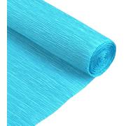 sourcing map Crepe Paper Roll 5 ft Long 20 Inch Wide for Wedding Ceremony Various Large Festivals Decoration, Lake Blue