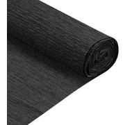 sourcing map Crepe Paper Roll 6.9ft Long 20 Inch Wide for Wedding Ceremony Various Large Festivals Decoration, Black