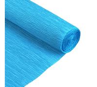 sourcing map Crepe Paper Roll 6.9ft Long 20 Inch Wide for Wedding Ceremony Various Large Festivals Decoration, Lake Blue