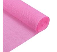 sourcing map Crepe Paper Roll 6.9ft Long 20 Inch Wide for Wedding Ceremony Various Large Festivals Decoration, Hot Pink