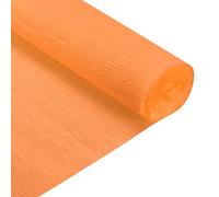 sourcing map Crepe Paper Roll 6.9ft Long 20 Inch Wide for Wedding Ceremony Various Large Festivals Decoration, Orange Yellow