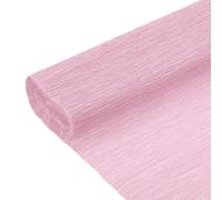 sourcing map Crepe Paper Roll 8.2ft Long 9.84 Inch Wide for Wedding Ceremony Various Large Festivals Decoration, Pale Pink