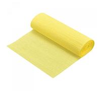 sourcing map Crepe Paper Roll Crepe Paper Decoration 8.2ft Long 5.9 Inch Wide for Wedding Ceremony Various Large Festivals Decoration, Yellow