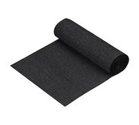sourcing map Crepe Paper Roll Crepe Paper Decoration 8.2ft Long 5.9 Inch Wide for Wedding Ceremony Various Large Festivals Decoration, Black