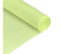 sourcing map Crepe Paper Rolls 7.5ft Long 20 Inch Wide for Various Large Hanging Party Backdrop DIY Decoration, DIY Supplies, Light Green Pack of 2