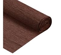 sourcing map Crepe Paper Rolls 7.5ft Long 20 Inch Wide for Various Large Hanging Party Backdrop DIY Decoration, DIY Supplies, Dark Brown Pack of 2