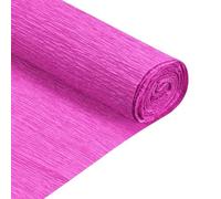 sourcing map Crepe Paper Rolls 8 ft Long 20 Inch Wide for Various Large Hanging Party Backdrop DIY Decoration, DIY Supplies, Hot Pink Pack of 2
