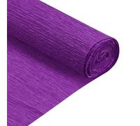 sourcing map Crepe Paper Rolls 8 ft Long 20 Inch Wide for Various Large Hanging Party Backdrop DIY Decoration, DIY Supplies, Dark Purple Pack of 2
