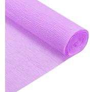 sourcing map Crepe Paper Rolls 8 ft Long 20 Inch Wide for Various Large Hanging Party Backdrop DIY Decoration, DIY Supplies, Light Purple Pack of 2