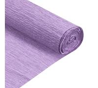 sourcing map Crepe Paper Rolls 8 ft Long 20 Inch Wide for Various Large Hanging Party Backdrop DIY Decoration, DIY Supplies, Pale Purple Pack of 2
