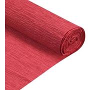sourcing map Crepe Paper Rolls 8 ft Long 20 Inch Wide for Various Large Hanging Party Backdrop DIY Decoration, DIY Supplies, Bright Red Pack of 2
