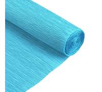 sourcing map Crepe Paper Rolls 8 ft Long 20 Inch Wide for Various Large Hanging Party Backdrop DIY Decoration, DIY Supplies, Lake Blue Pack of 2