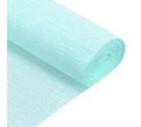 sourcing map Crepe Paper Rolls 8 ft Long 20 Inch Wide for Various Large Hanging Party Backdrop DIY Decoration, DIY Supplies, Light Blue Pack of 2