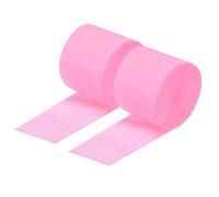 sourcing map Crepe Paper Streamer Crepe Paper Decoration 82ft Long 1.8 Inch Wide for Birthday Party Wedding Thanksgiving Christmas Decorations DIY, Pastel Pink Pack of 2