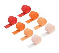 sourcing map Crepe Paper Streamer Party Streamer Decorations 2 Inch x 27 Ft for Birthday Party Wedding Festival Party Decorations, Light Apricot,Peach Color, Chocolate, Deep Brown, Pack of 8