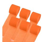 sourcing map Crepe Paper Streamers 6 Rolls 196.8Ft Crepe Paper Orange Streamers Party Decorations for Birthday Party Wedding Ceremony Graduation Decoration (1.4 in x 32.8 Ft/Roll)